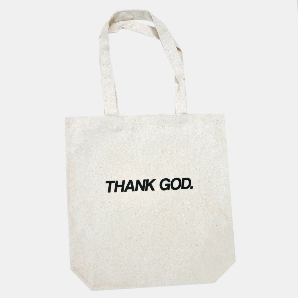 THANK GOD TOTE - CANVAS
